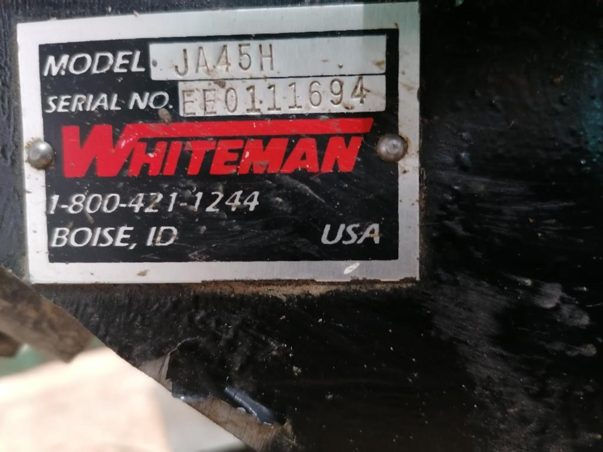 (1) Whiteman JA45H Walk-Behind Trowel, Serial #EE0111694 with Honda 5.5 GX160 Engine. Located in Ter - Bild 9 aus 13