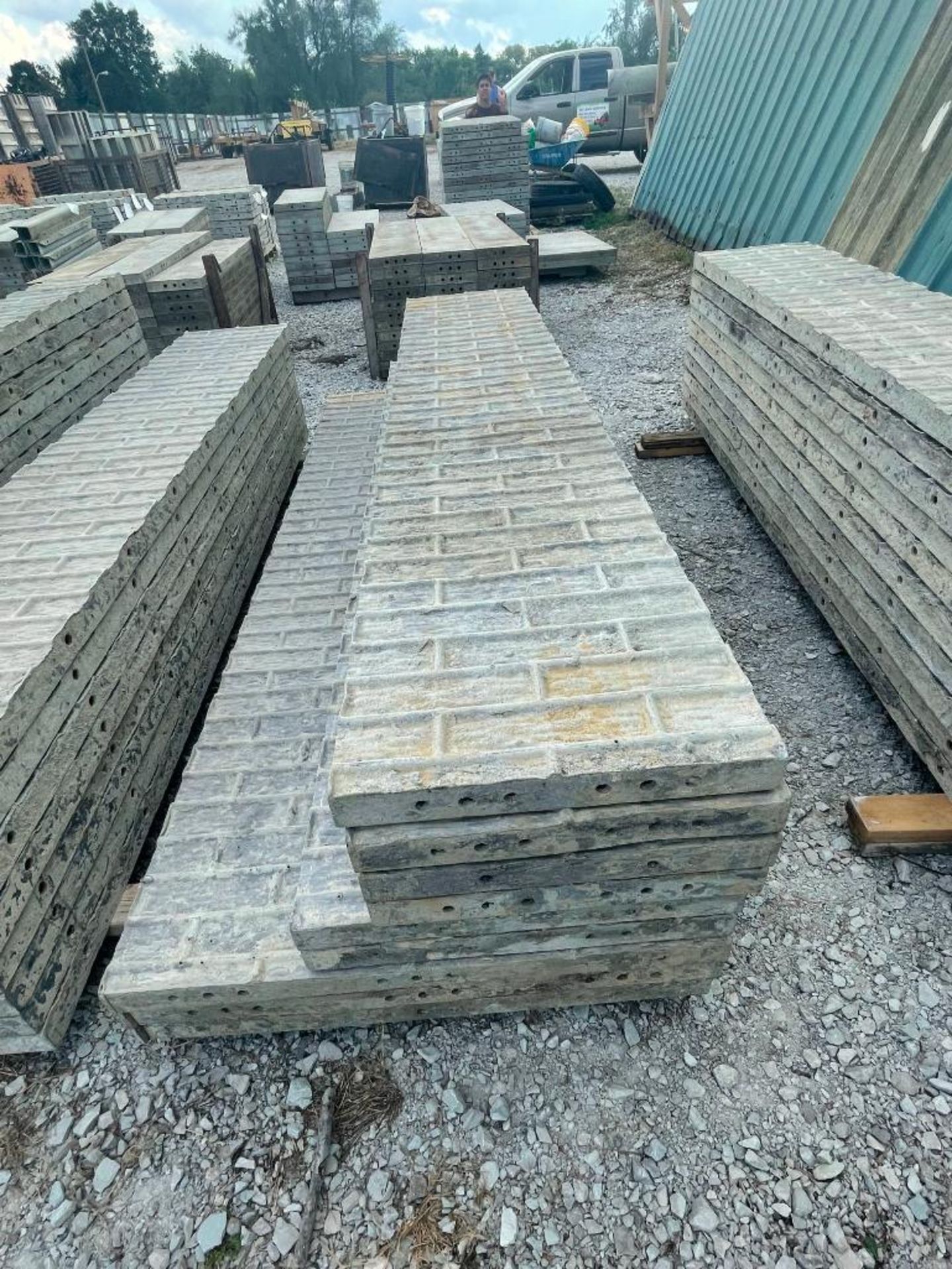 (3) 36" x 9', (2) 24" x 9' & (4) 20" x 9' TUF-N-LITE Textured Brick Aluminum Concrete Forms 6-12 Hol - Image 6 of 6