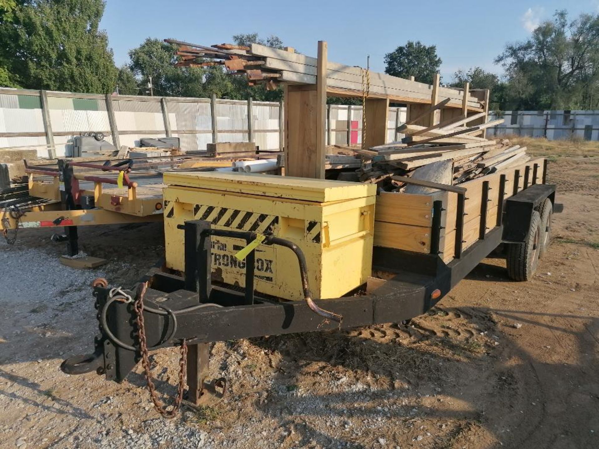 (1) 7' x 18' Trailer with Toolbox & Contents, TITLE IN TRANSIT. Located in Terre Haute, IN.