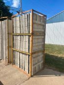 (23) 3' x 8' Symons Smooth Brick Aluminum Concrete Forms 6-12 Hole Pattern. Located in Mt. Pleasant,