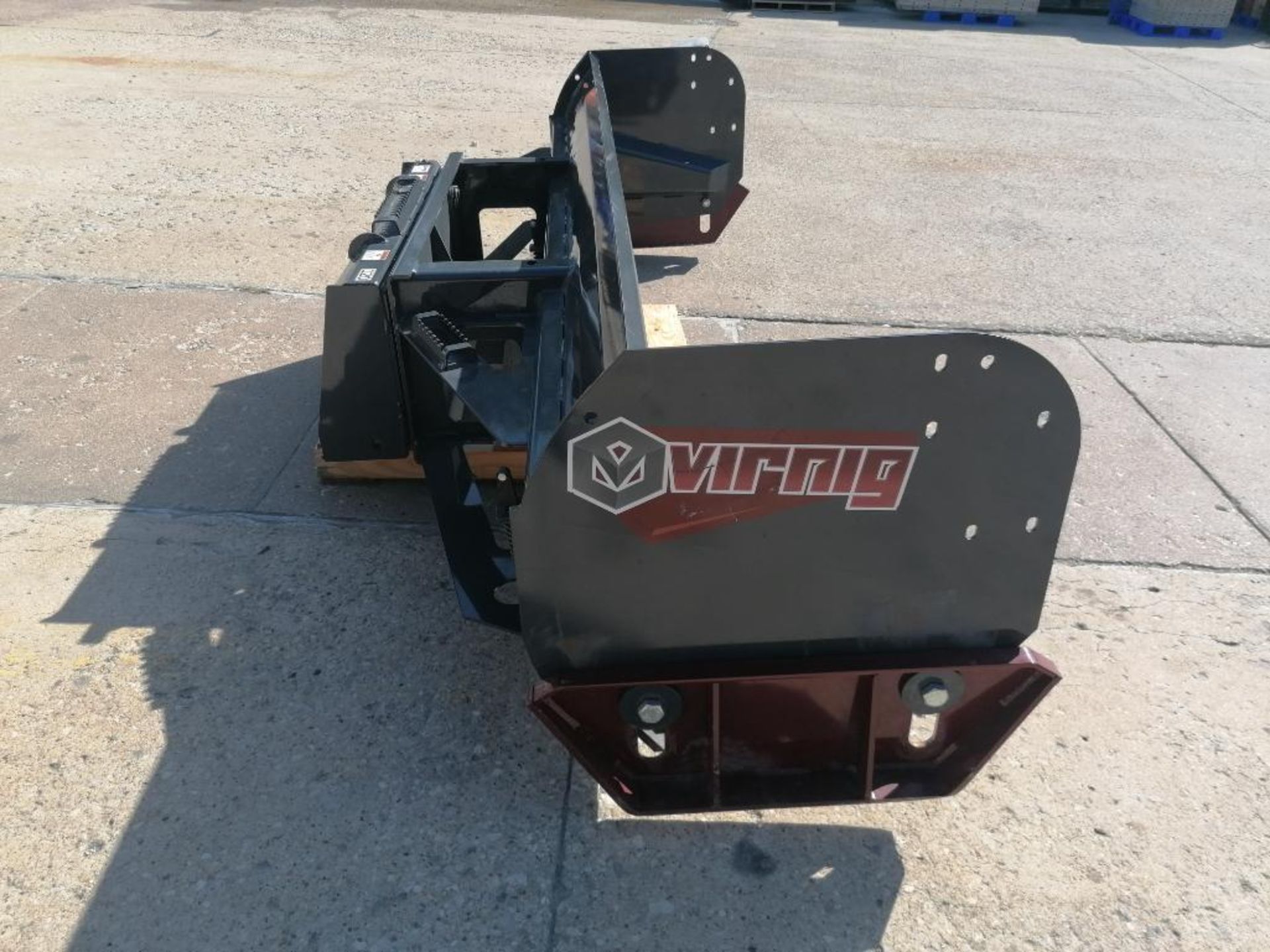 (1) VIRNIG 120" Heavy Duty Steel Edge Snow Pusher Attachment, Serial #165988. Located in Mt. Pleasan - Image 3 of 13