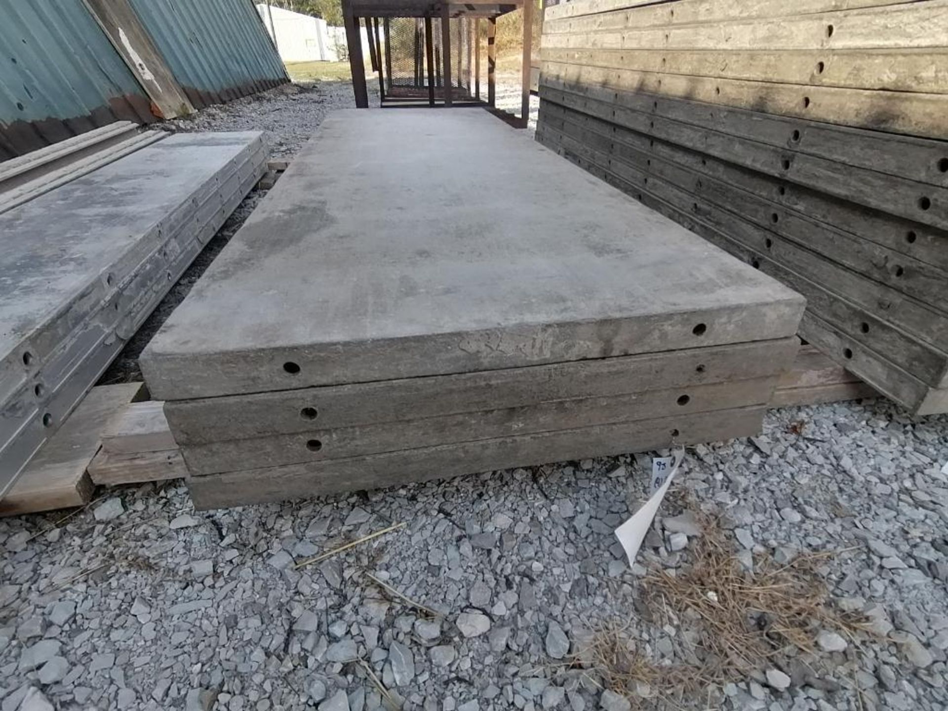 (4) 32" x 8' TUF-N-LITE Smooth Aluminum Concrete Forms 6-12 Hole Pattern. Located in Terre Haute, IN