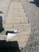 (10) 12" x 40" TUF-N-LITE Textured Brick Aluminum Concrete Forms 6-12 Hole Pattern. Located in