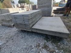 (2) 32" x 4' & (8) 24" x 4' Wall-Ties Smooth Aluminum Concrete Forms 6-12 Hole Pattern. Locate