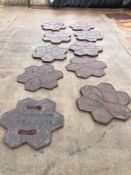 (10) Stampcrete Concrete Stamps. Located in Hazelwood, MO.