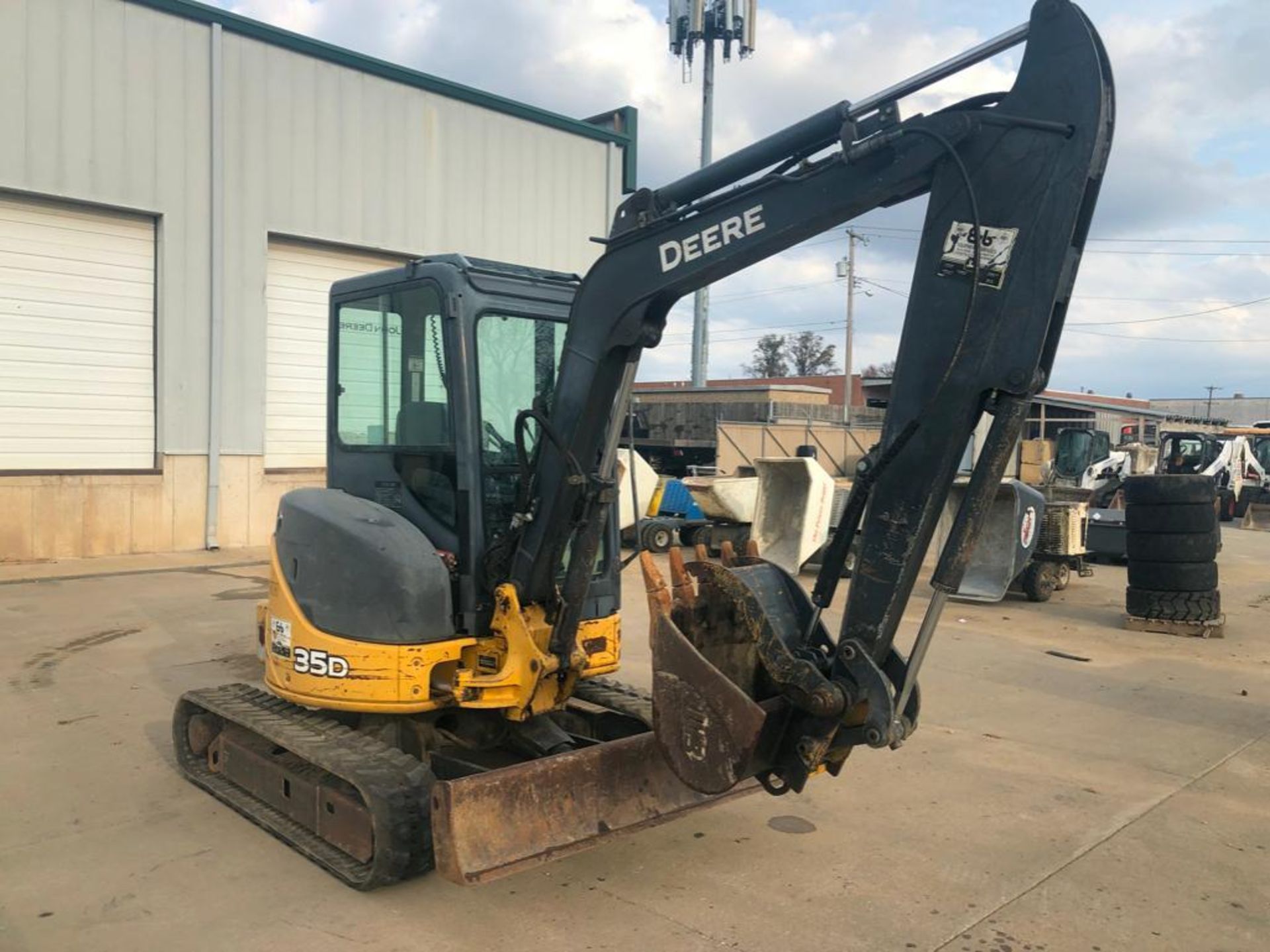 2008 John Deere 35D Excavator, Product ID #FF035DX260042, 4120 Hours, Yanmar Engine Model #3KNNA. Lo