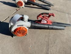 (2) Blowers, Stihl BG 86Z, Serial #519362310 & AC Blower/Vac. Located in Hazelwood, MO