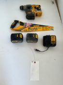 DeWalt Hammer Drill & 15" Hand Saw with Battery & Charger. Located in Hazelwood, MO