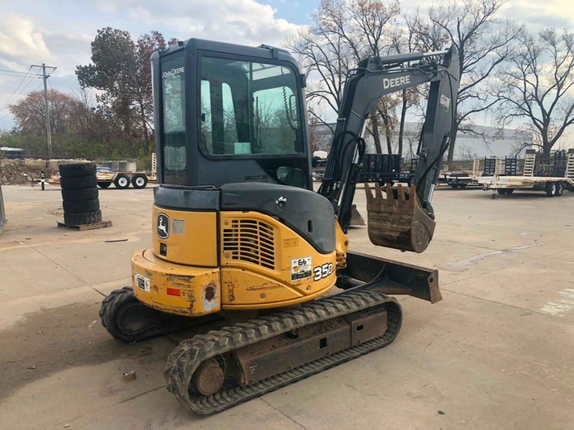 2008 John Deere 35D Excavator, Product ID #FF035DX260042, 4120 Hours, Yanmar Engine Model #3KNNA. Lo - Image 4 of 18