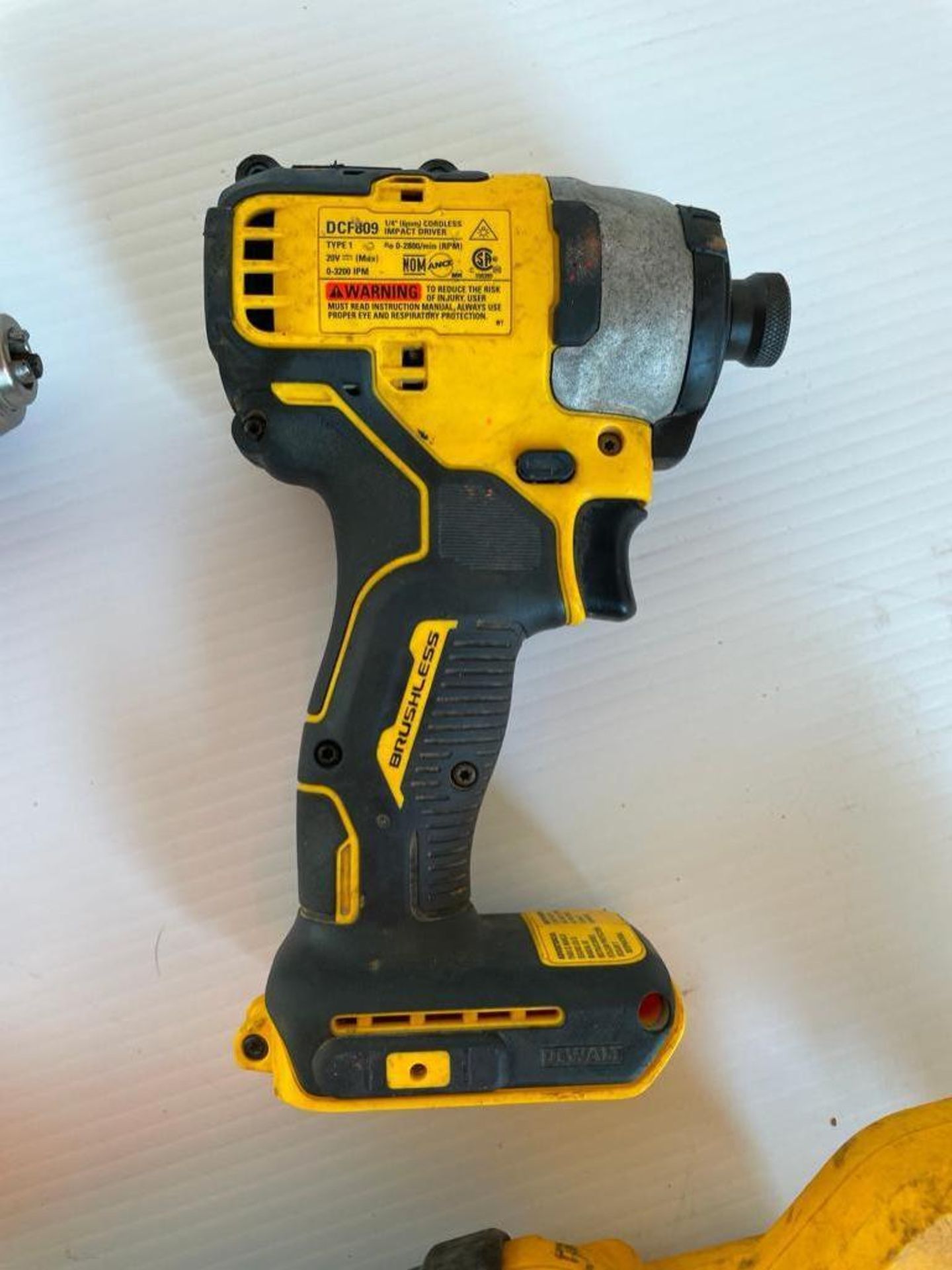 (4) Dewalt Cordless Power Tools, XR Hammer Drill, DCF887 Cordless Impact Driver 1/4", DCD708 Cordles - Image 10 of 16