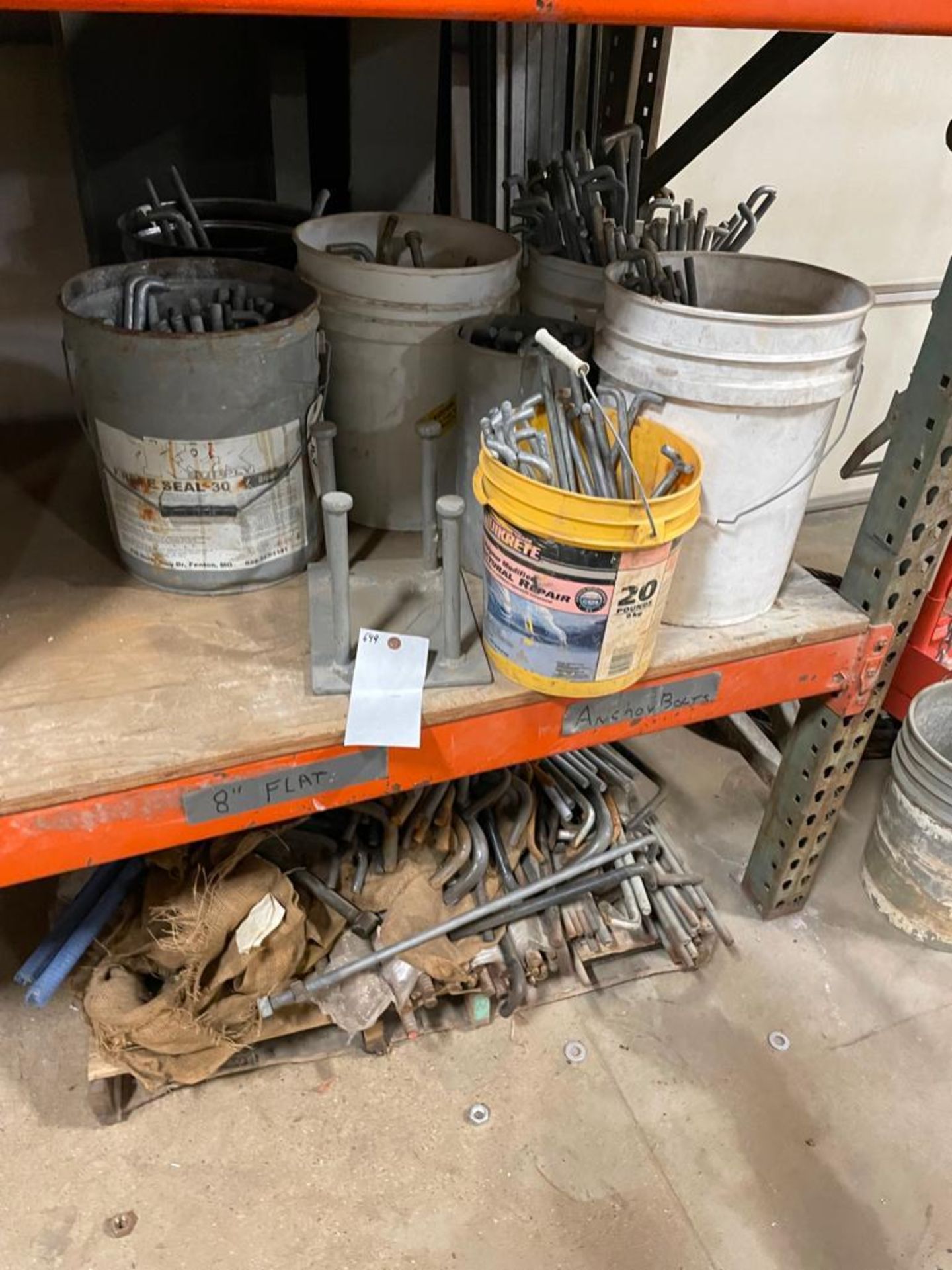 Contents of Shelf & Pallet, Various Size Anchor Bolts. Located in Hazelwood, MO