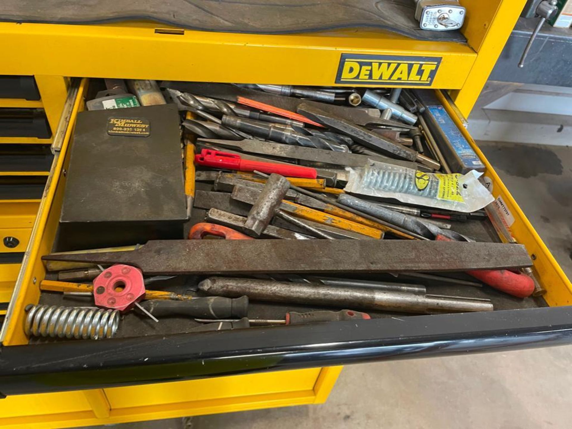 DeWalt Mechanics Tool Box with Contents, Wrenches, Sockets, Plyers, Pipe Wrench, Screwdrivers, etc. - Image 11 of 24