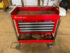 Snap On Rolling Cart with Toolbox with contents. Located in Hazelwood, MO