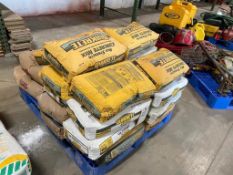 Pallet of High Strength Concrete Mix, Commercial Grade Quickrete 5000, Multi Purpose Grout and Sand.