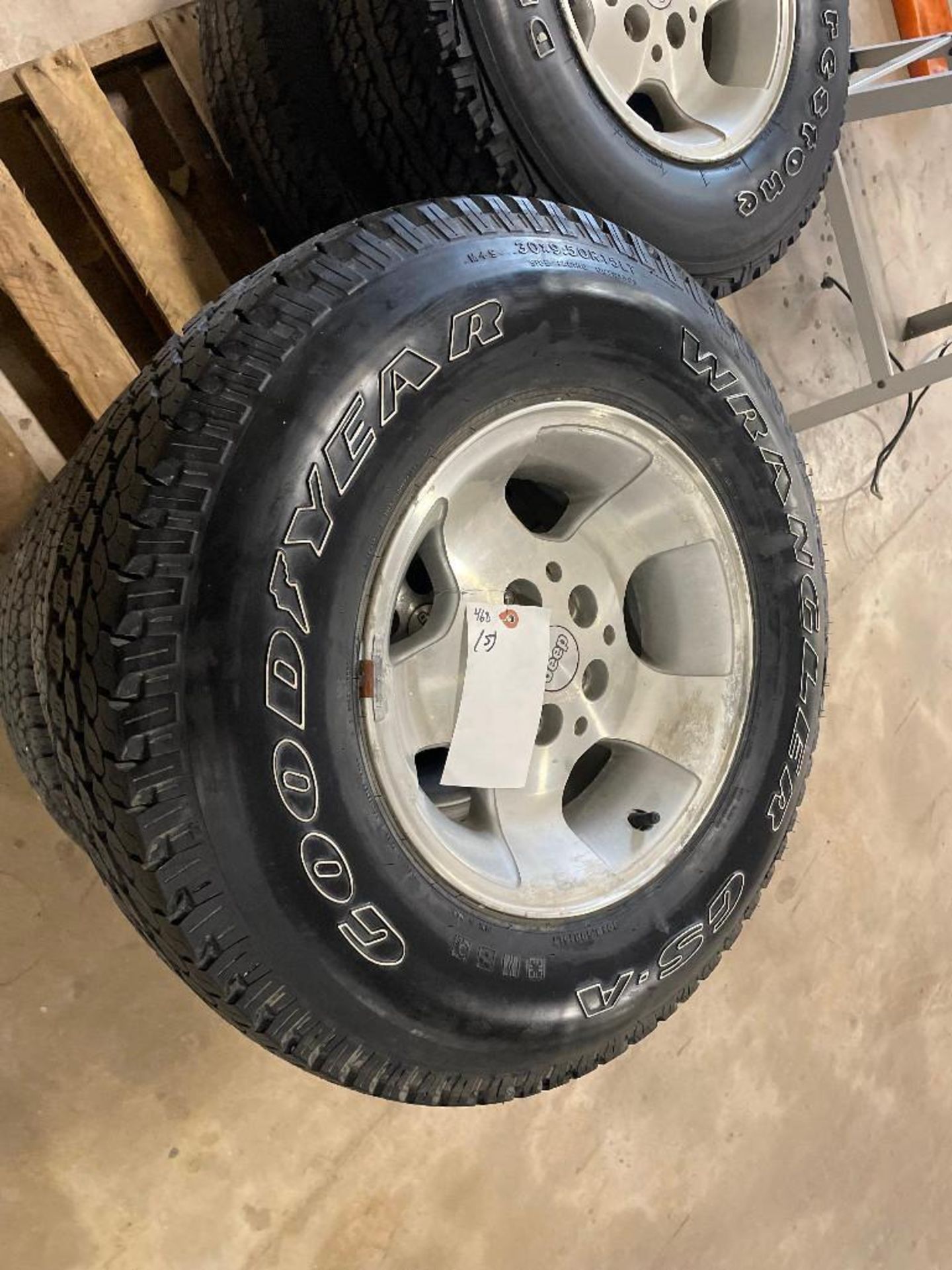 (5) Total - Firestone Destination A/T & Goodyear Wranger 30x9.50R15LT Tires & Rims. Located in Hazel - Image 4 of 7