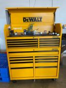 DeWalt Mechanics Tool Box with Contents, Wrenches, Sockets, Plyers, Pipe Wrench, Screwdrivers, etc.