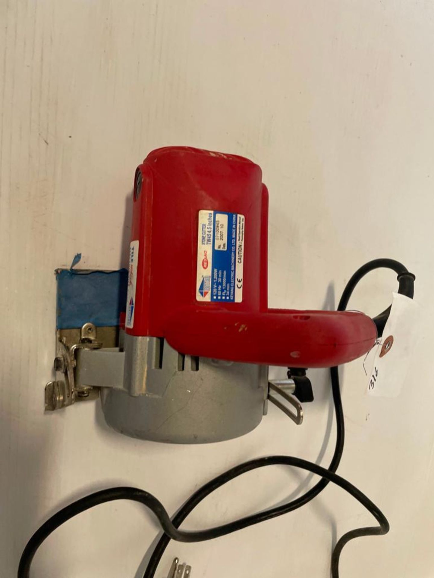 Keyand Stone Cutter TW45, 4.5", Serial #07100945, 120V. Located in Hazelwood, MO - Image 3 of 6