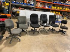 (6) Miscellaneous Office Chairs. Located in Hazelwood, MO