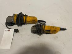 (2) DeWalt DW402 4 1/2" Angle Grinder, Serial #533552 & DeWalt DW81 Angle Grinder, Serial #523942, 1