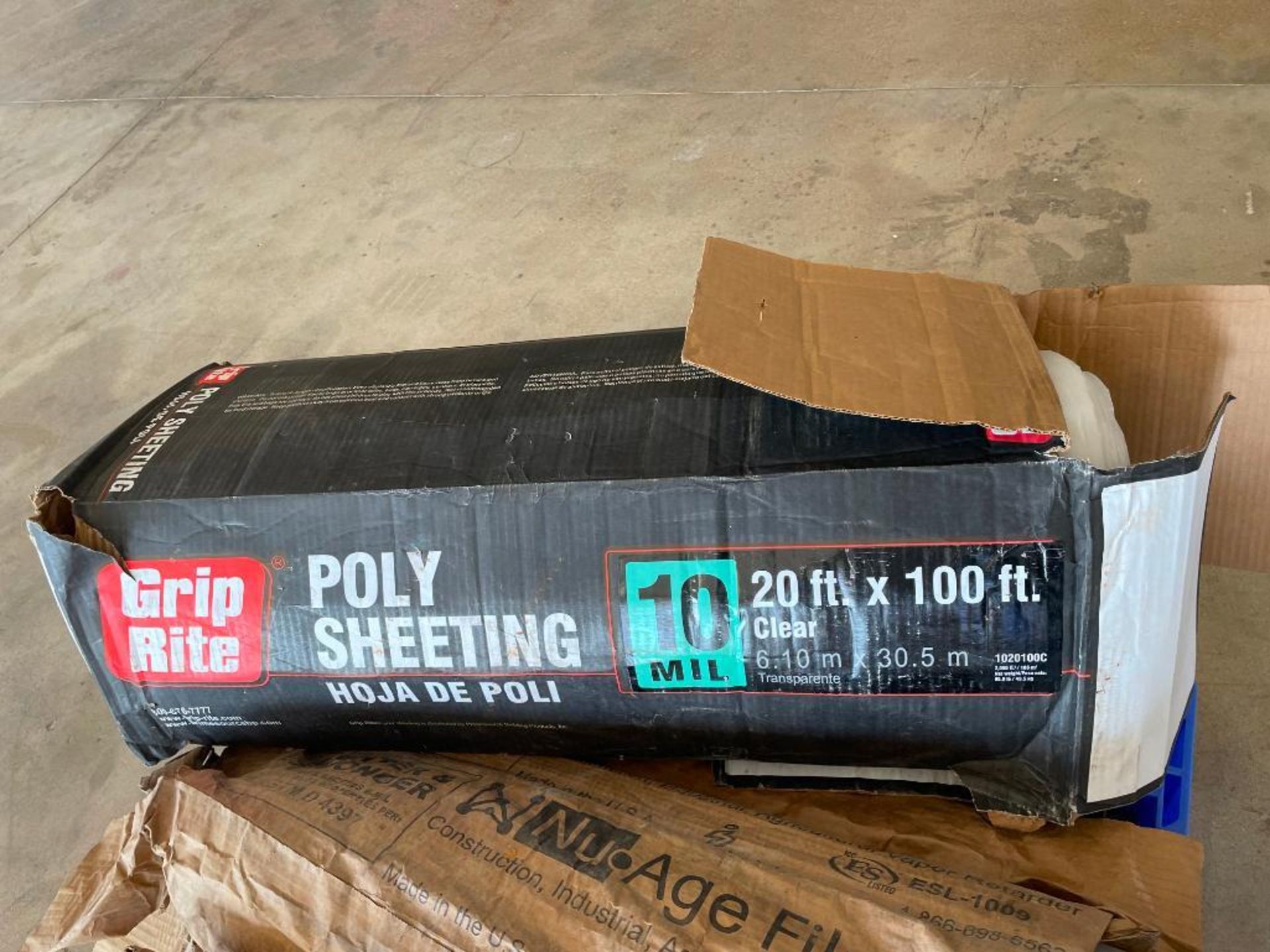 Pallet with 8 Ply Sheeting Plastic Rolls. Located in Hazelwood, MO. - Image 4 of 5