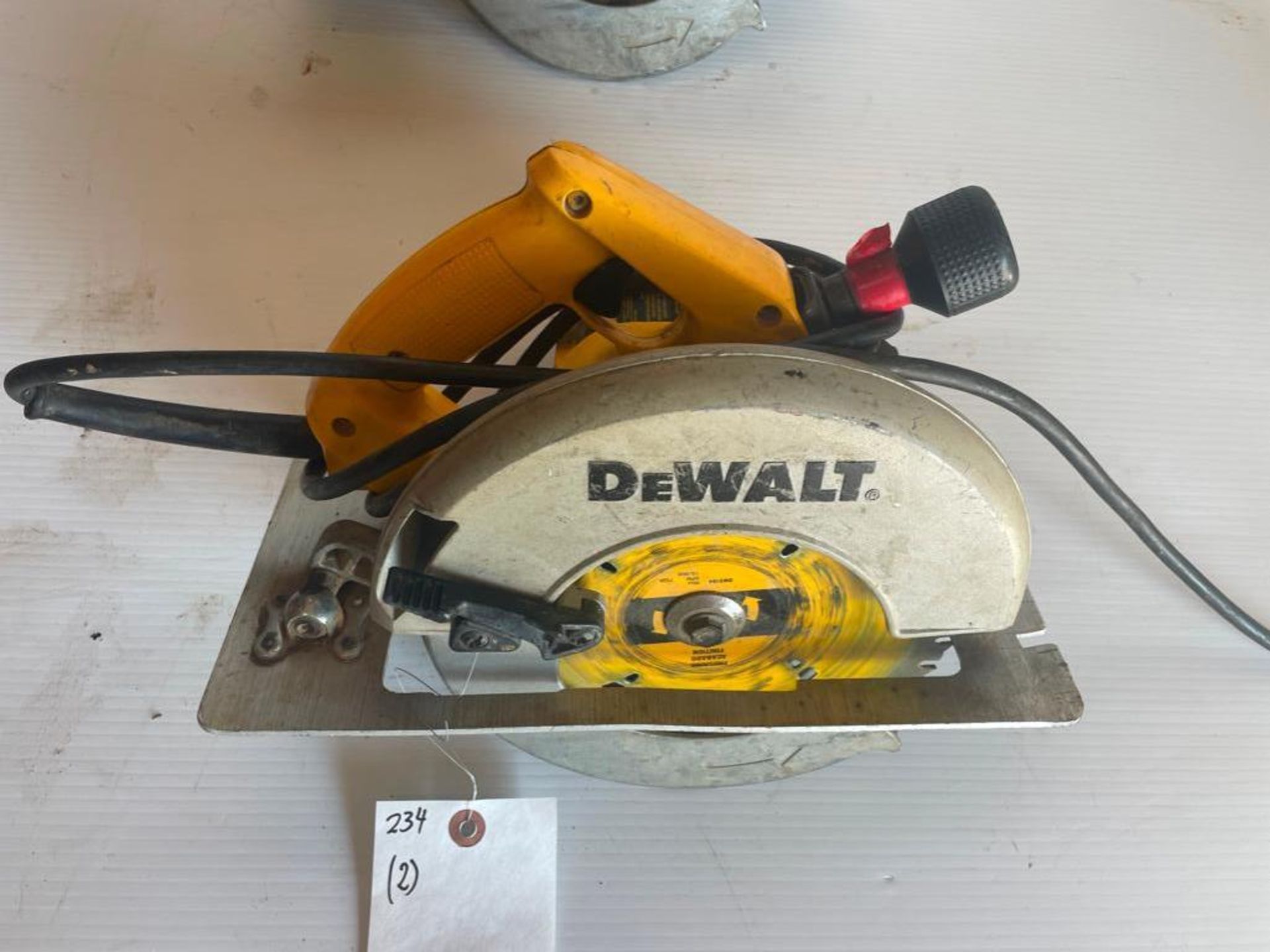 (2) DeWalt DW384 Circular Saws, 8 1/4", 120V. Located in Hazelwood, MO - Image 4 of 5