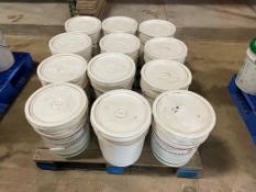 Pallet - (12) Buckets of Specco Dry Shake Color Hardener. Located in Hazelwood, MO