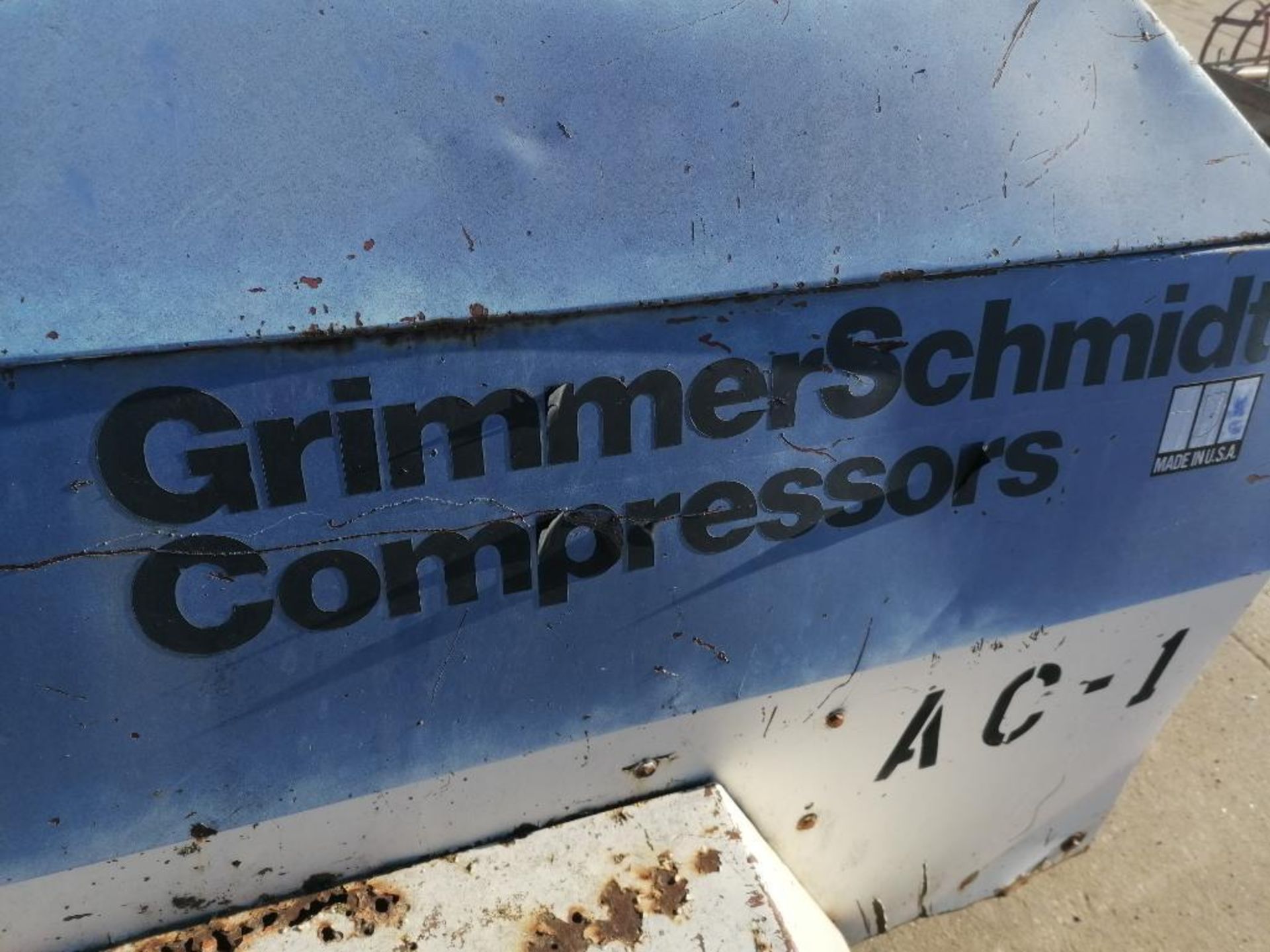 GrimmerSchmidt Compressor, 1908 Hours. Located in Hazelwood, MO. - Image 3 of 9