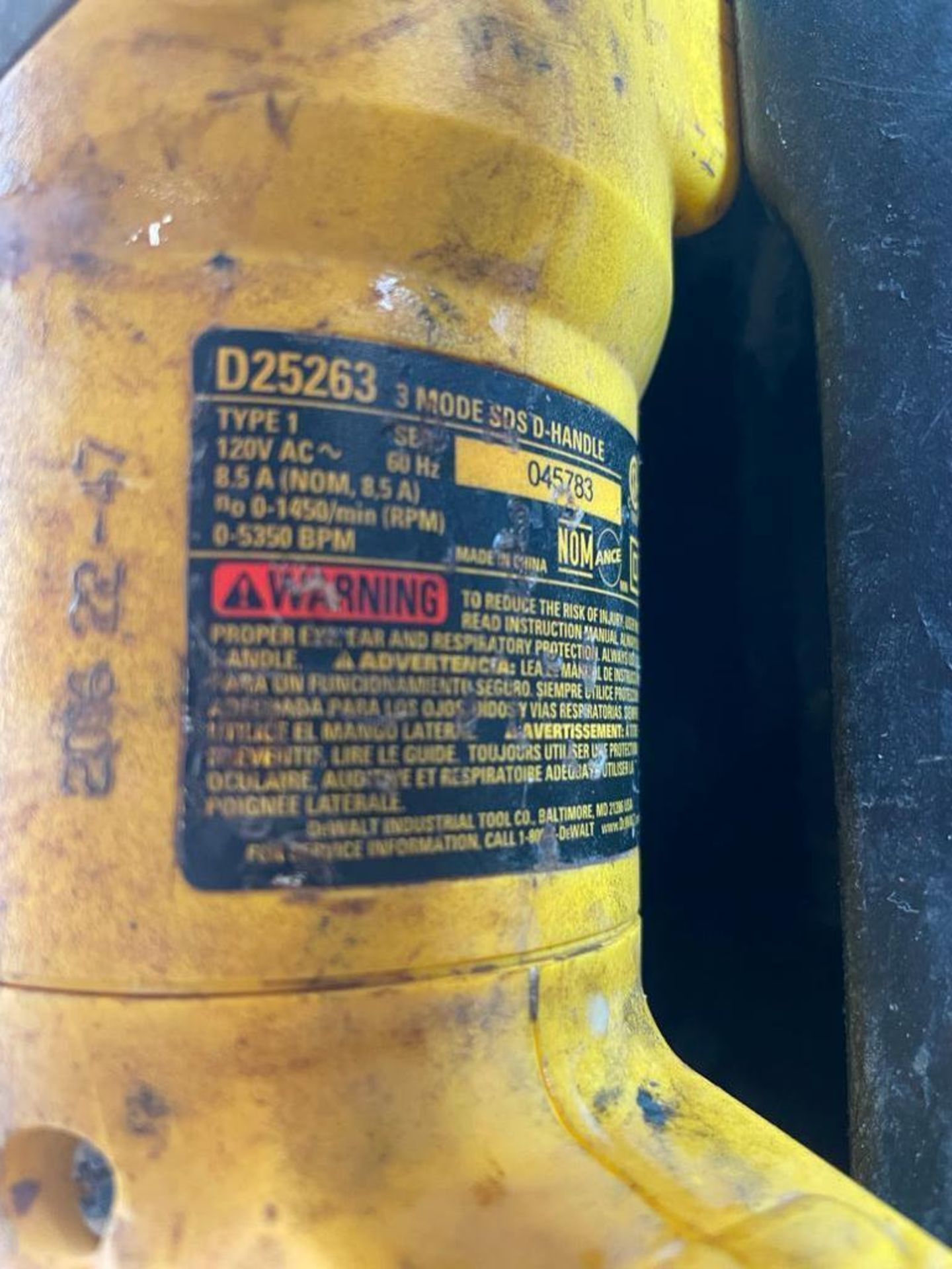 DeWalt D25263 Hammer Drill, Serial #045783, 120V in Case. Located in Hazelwood, MO - Image 4 of 4