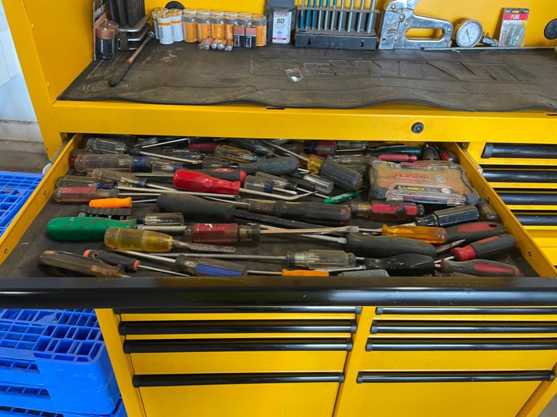 DeWalt Mechanics Tool Box with Contents, Wrenches, Sockets, Plyers, Pipe Wrench, Screwdrivers, etc. - Image 7 of 24
