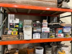 Contents of Shelf, Nails, Screws, Drywall Screws, Plastic Cap Roofing Nails, Duplex Nails, Etc. Loca