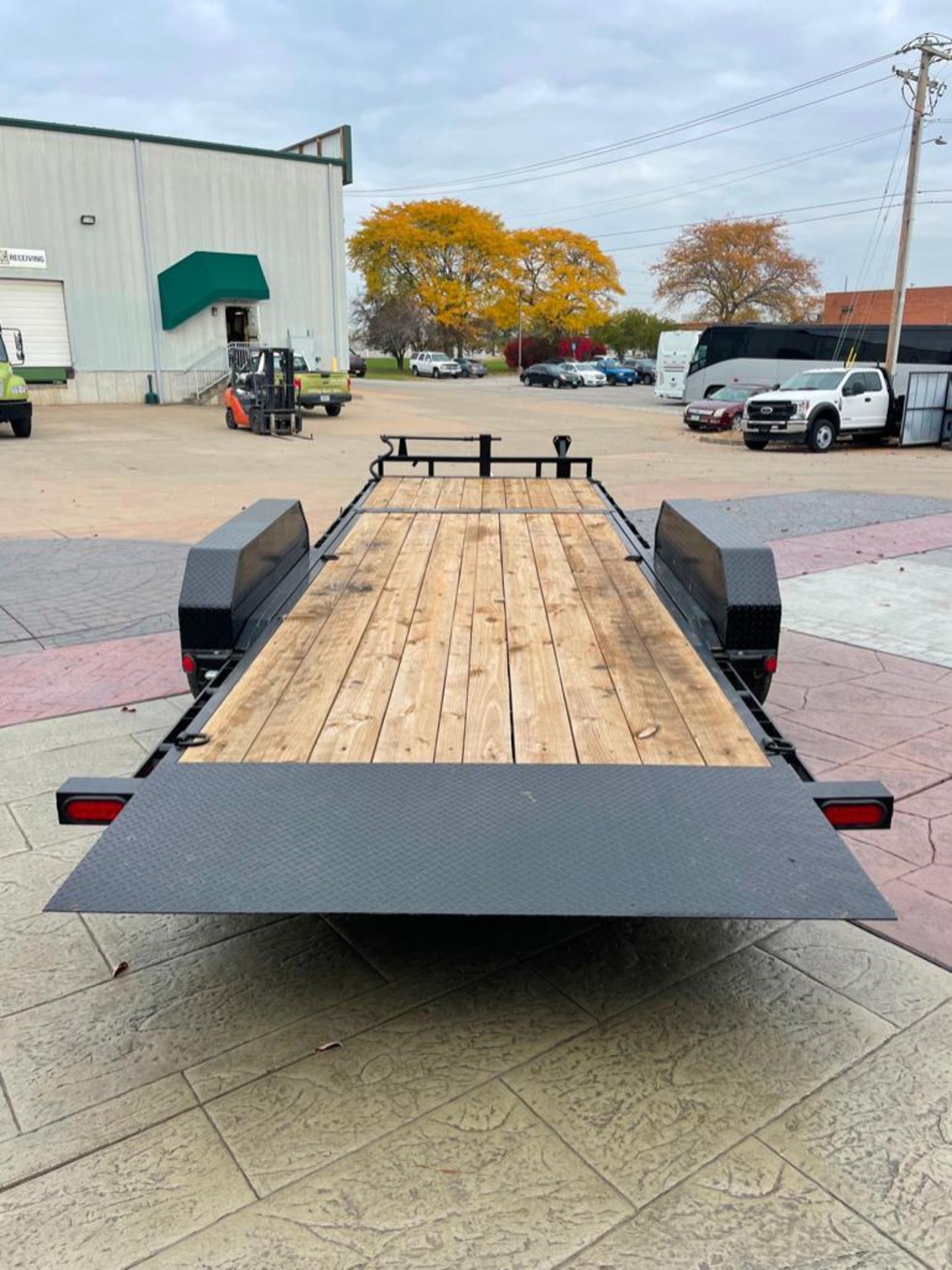 2022 P.J. Trailers Utility Trailer, Vin#4P51C2728N1372160, Pocket Stakes, Power Coated Tough, 14,000 - Image 8 of 20