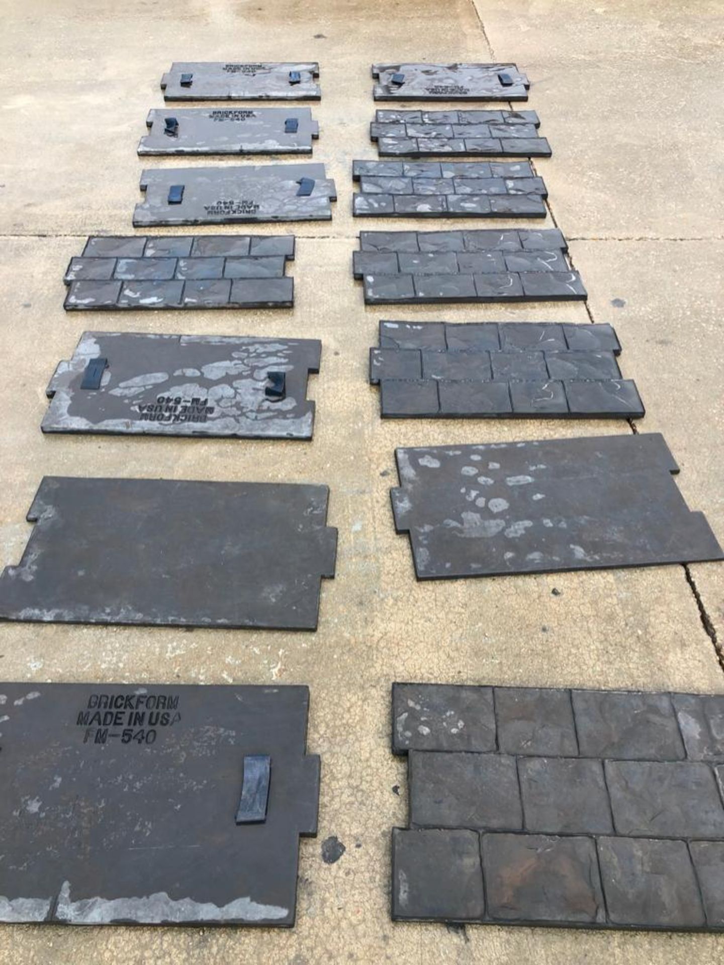 (14) Brickform FM-540 Concrete Stamps.  Located in Hazelwood, MO