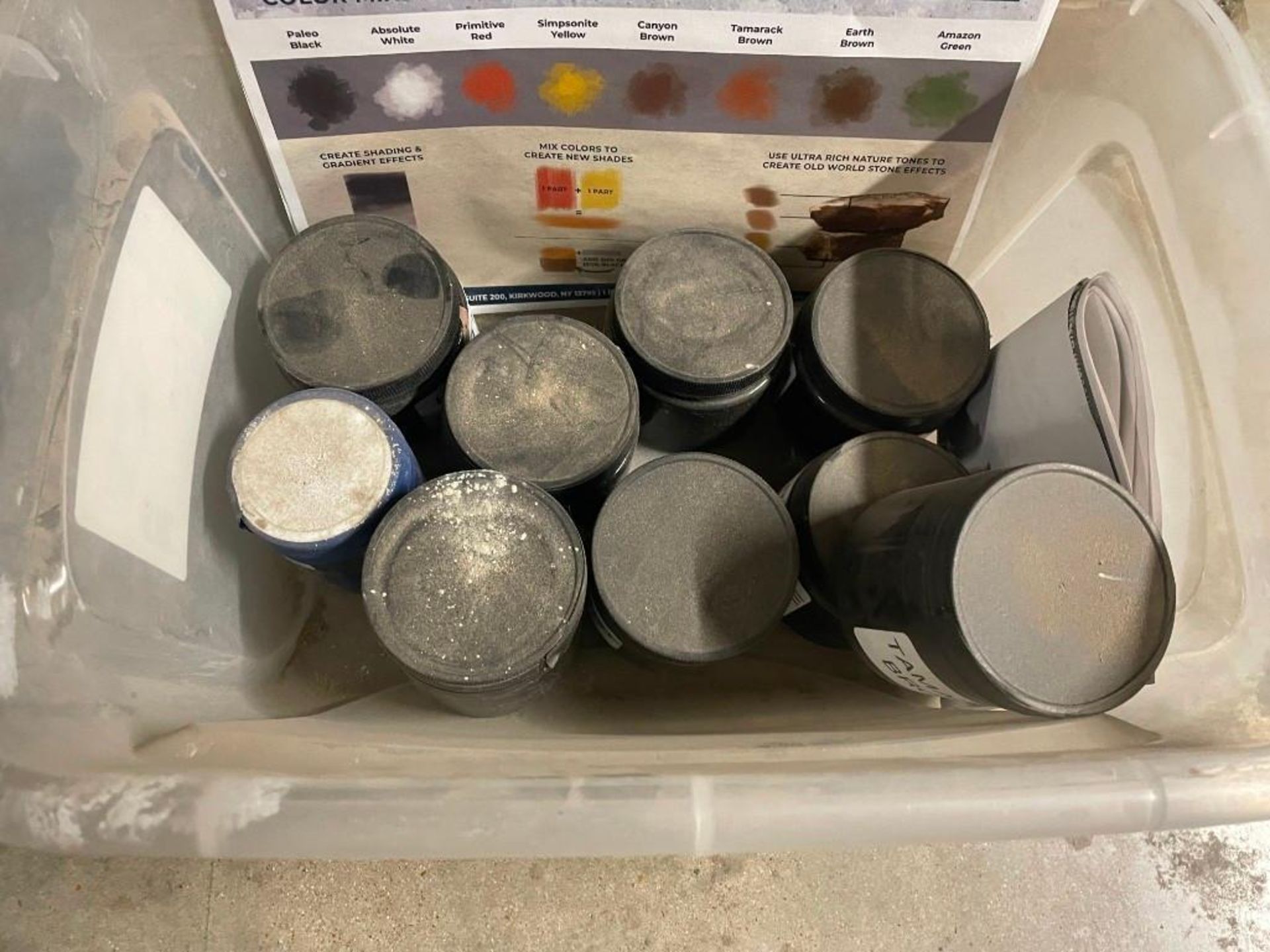 Lot of (1) Bucket of Trinic Plasticiser, (2) Buckets of TRINIC Stampshield, (1) Bucket of Trinic Sta - Image 7 of 11