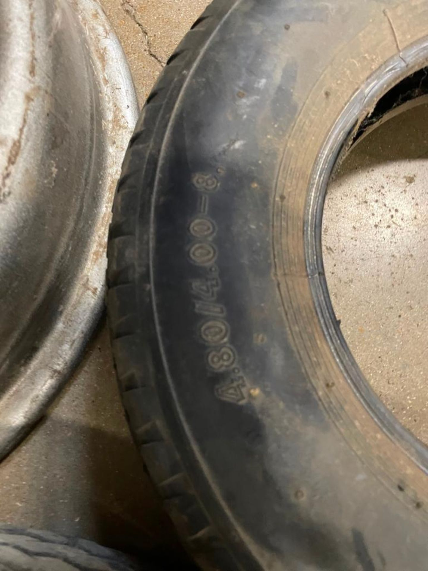 Tire 4.80/4.00-8, 6 Bolt Rim & Tire 5.30-12 with 5 Bolt Rim. Located in Hazelwood, MO - Image 6 of 9