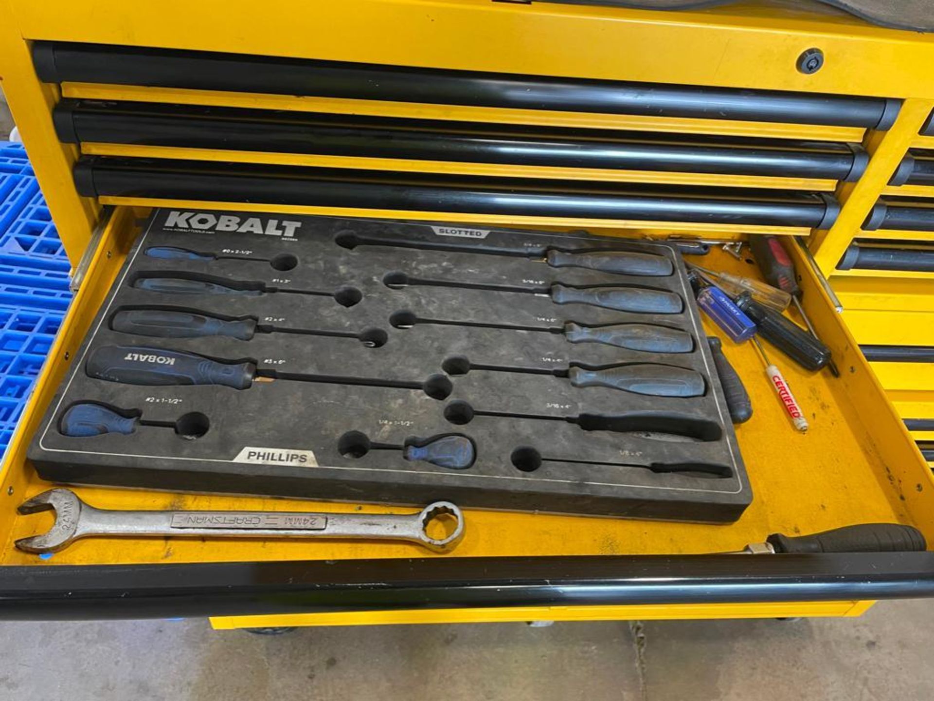 DeWalt Mechanics Tool Box with Contents, Wrenches, Sockets, Plyers, Pipe Wrench, Screwdrivers, etc. - Image 10 of 24