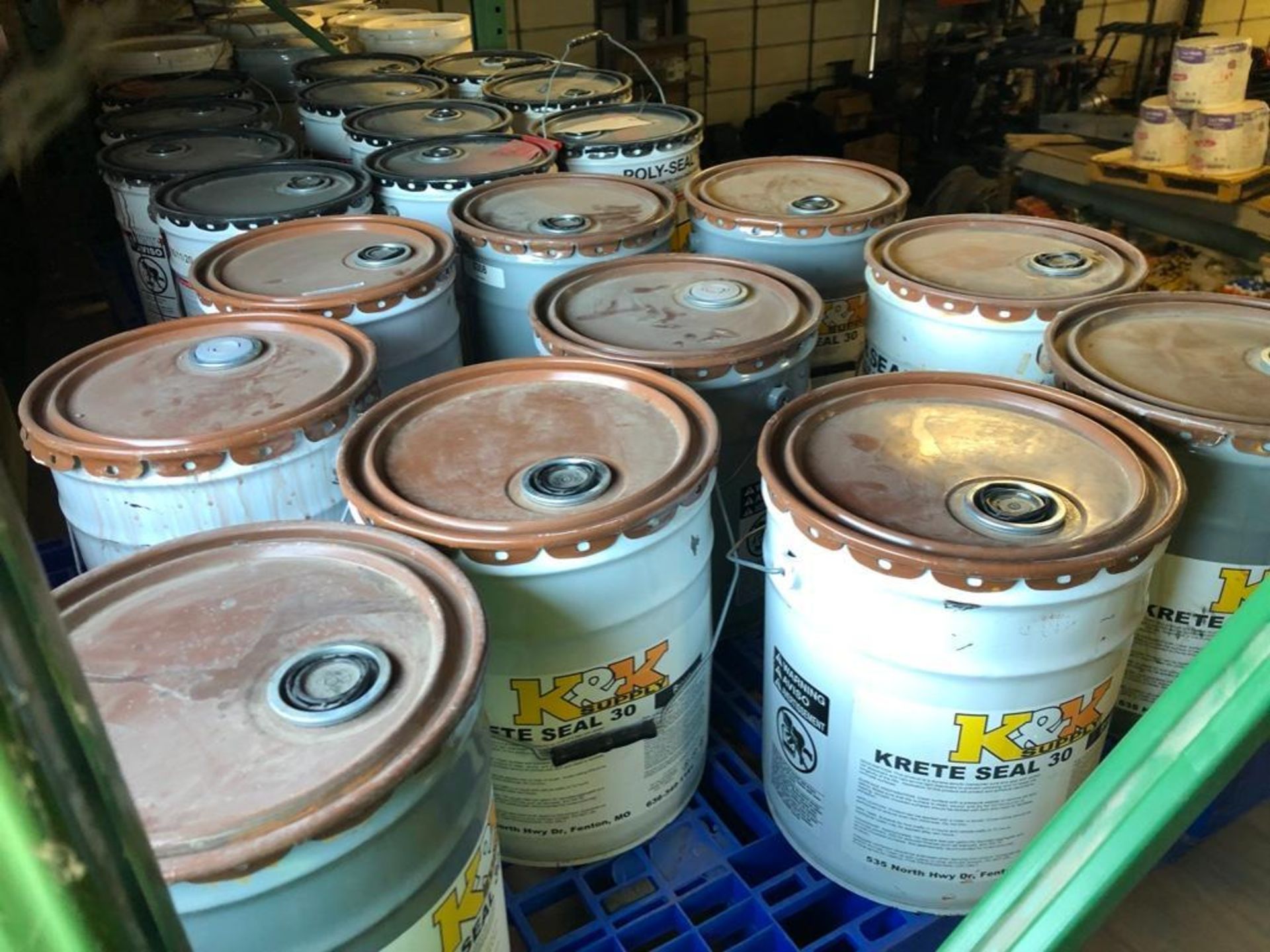 Pallet - (10) Buckets of  K&K Krete Seal 30 Concrete Sealer. Located in Hazelwood, MO - Image 2 of 3