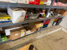 Miscellaneous Parts & Supplies Bottom Two Shelving Contents, Vise, Super Impact Grease Superfilm, Ho