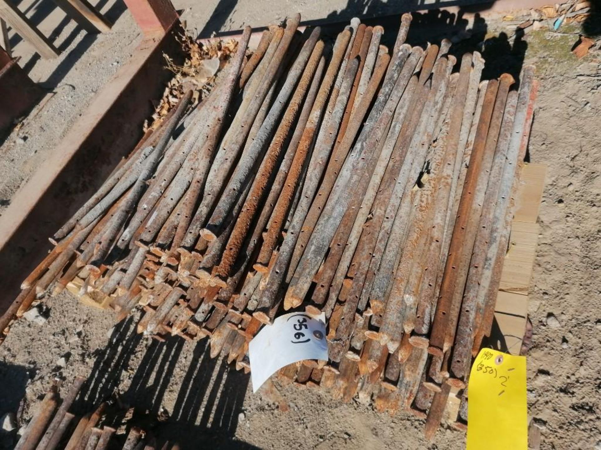Lot of (350) 2' Steel Form Stakes. Located in Hazelwood, MO.