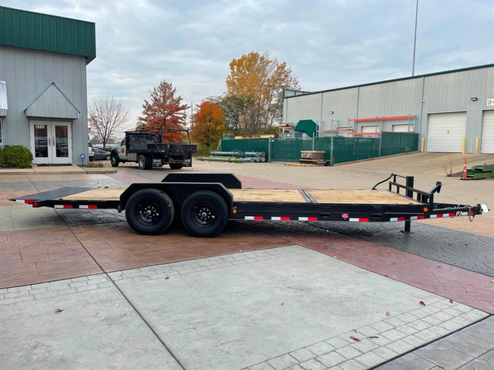 2022 P.J. Trailers Utility Trailer, Vin#4P51C2728N1372160, Pocket Stakes, Power Coated Tough, 14,000 - Image 9 of 20