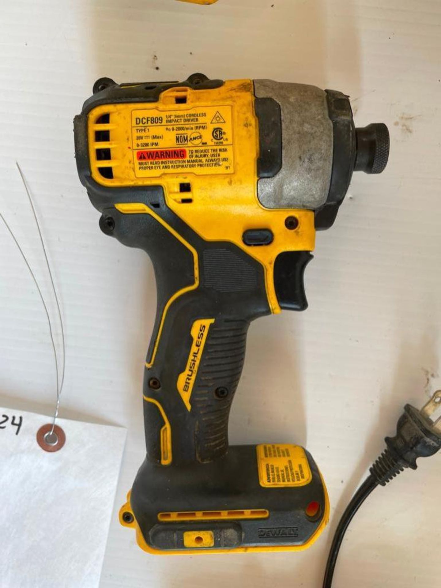 (3) DeWalt Cordless Power Tools, DCG414 Grinder 4 1/2"-6", DCS388 Variable Speed Reciprocating Saw, - Image 8 of 12