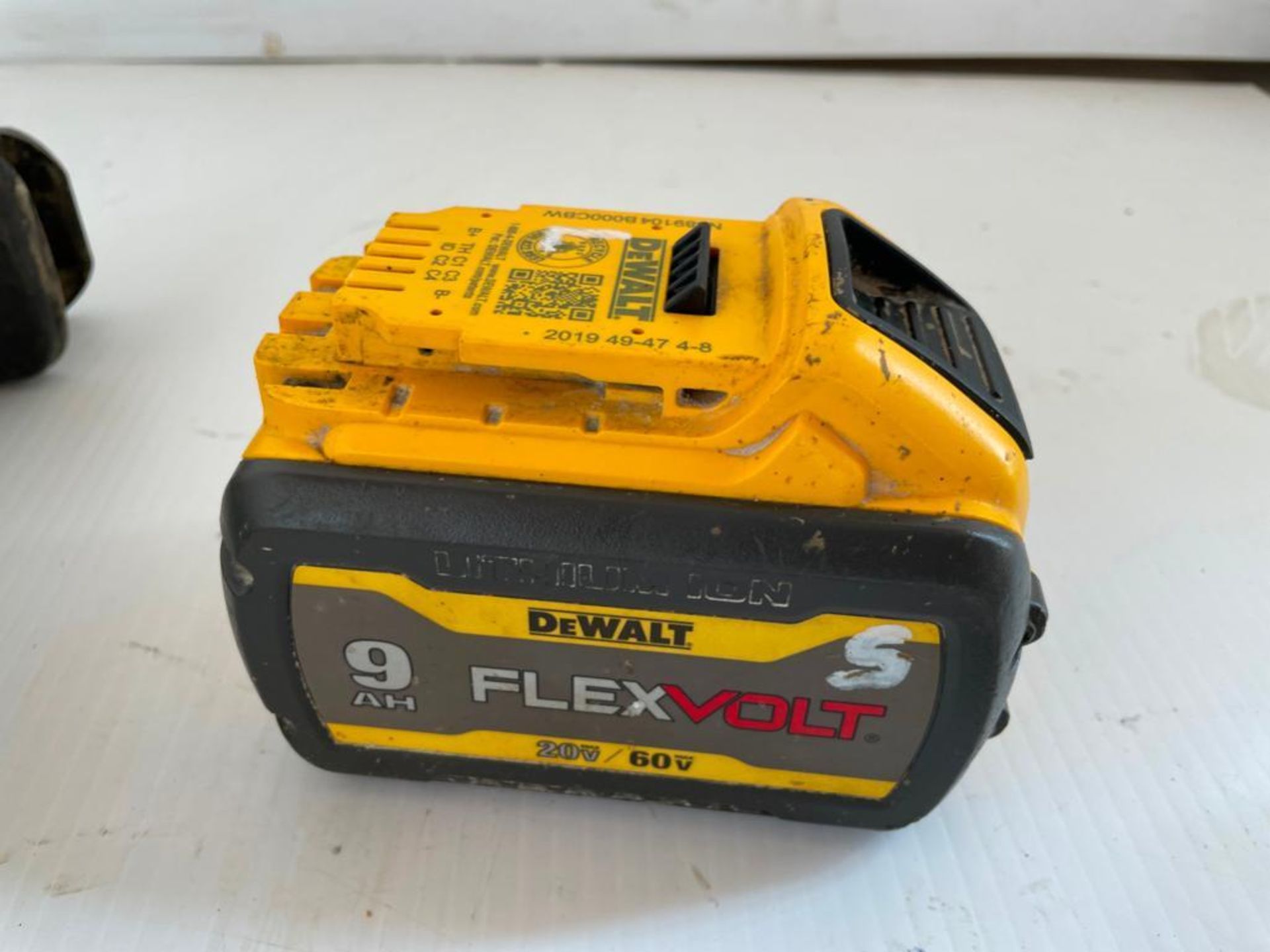 (3) DeWalt Cordless Power Tools, DCG414 Grinder 4 1/2"-6", DCS388 Variable Speed Reciprocating Saw, - Image 10 of 12