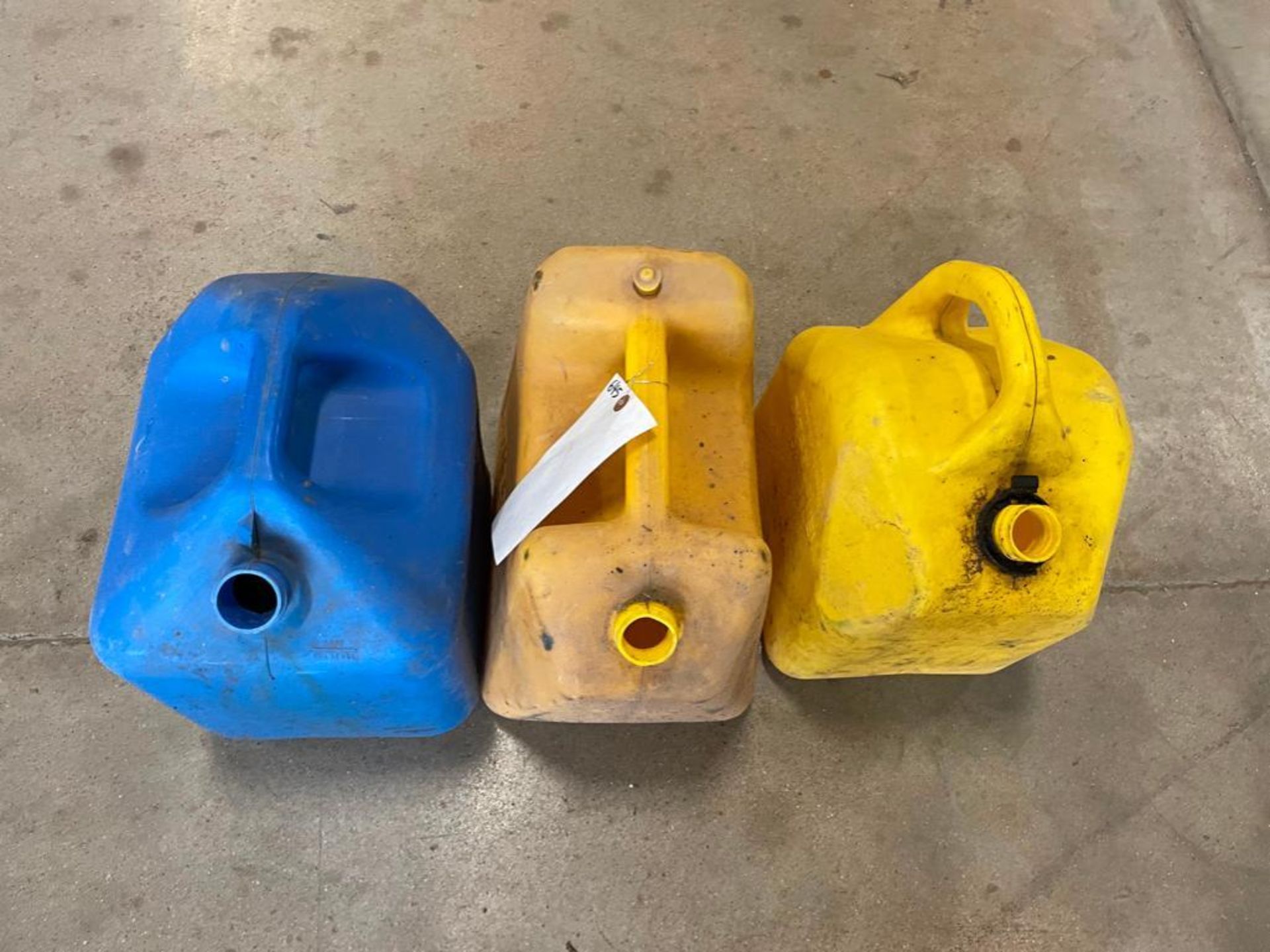 Miscellaneous Plastic Gas Cans. Located in Hazelwood, MO