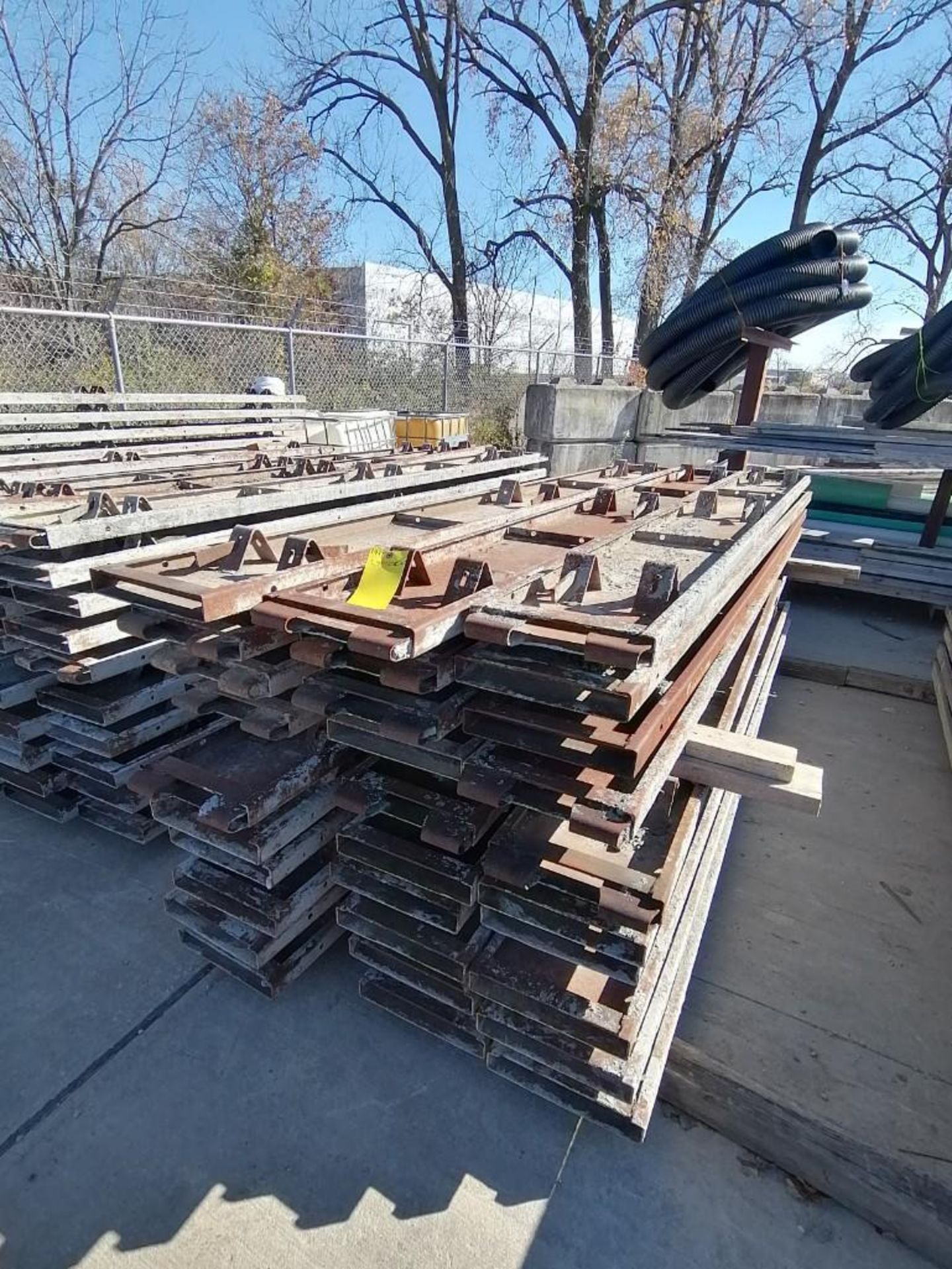 (30) 12" x 2" x 10' Steel Paving Forms. Located in Hazelwood, MO.