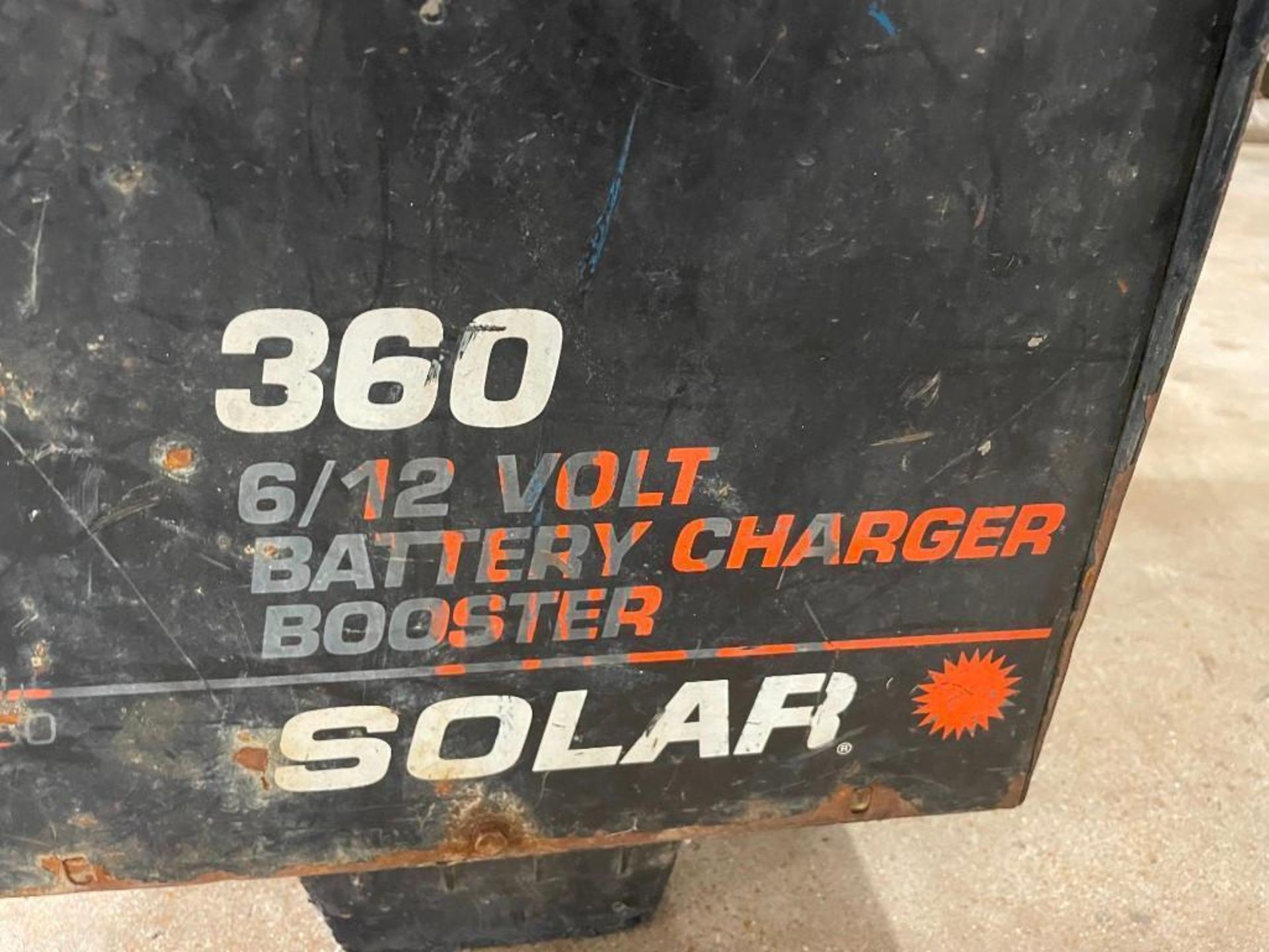 (1) SOLAR 360 6/12 Volt Battery Charger Booster. Located in Hazelwood, MO. - Image 6 of 6