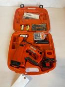 Paslode Cordless 16 Gauge Finish Nailer. with Charger & Case. Located in Hazelwood, MO