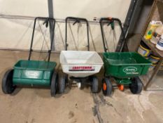 (3) Lawn Seed Spreaders. (2) Scotts & (1) Craftsman. Located in Hazelwood, MO