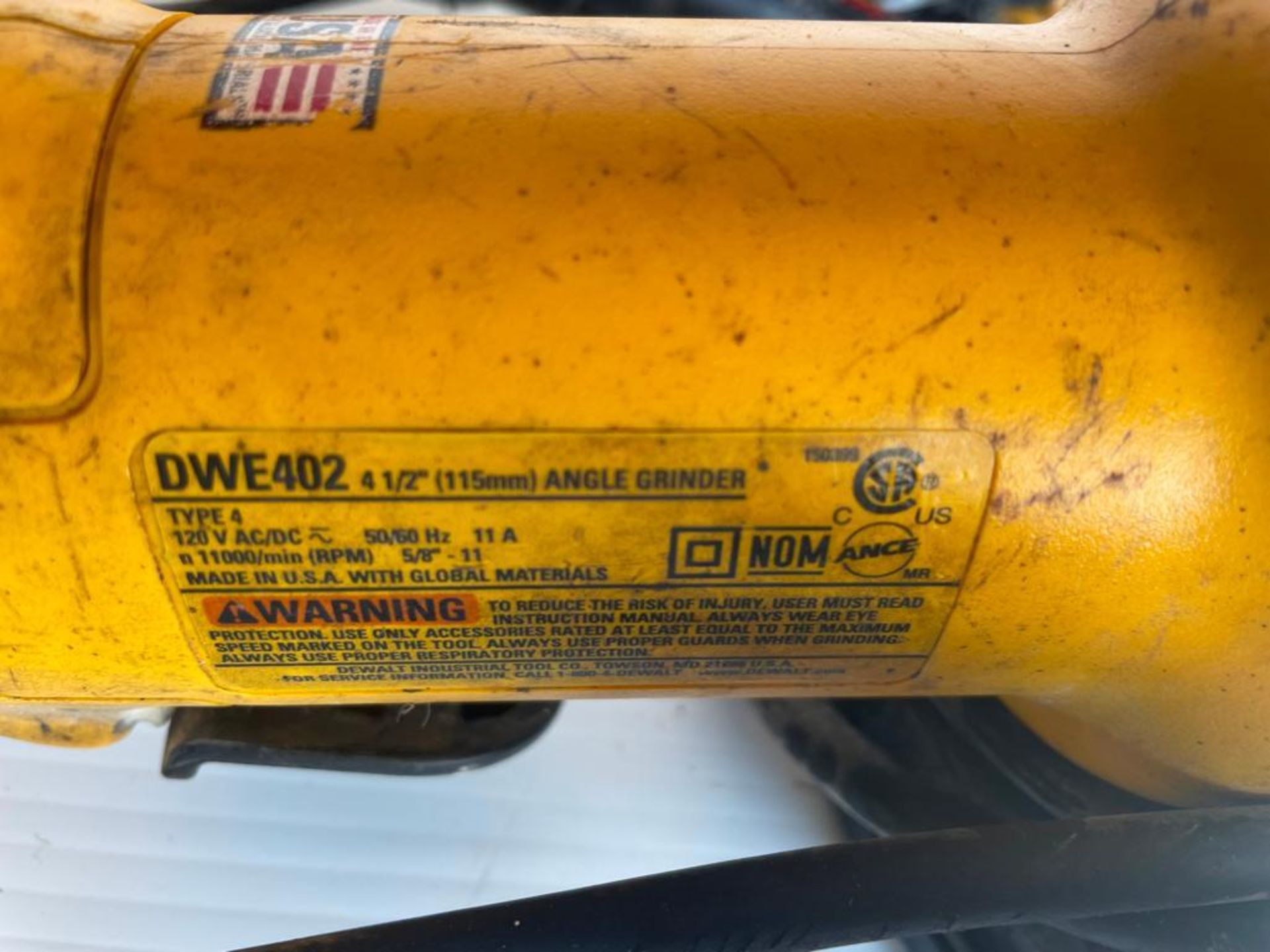 (2) DeWalt DWE402 Angle Grinder 4 1/2", 120V. Located in Hazelwood, MO - Image 6 of 8