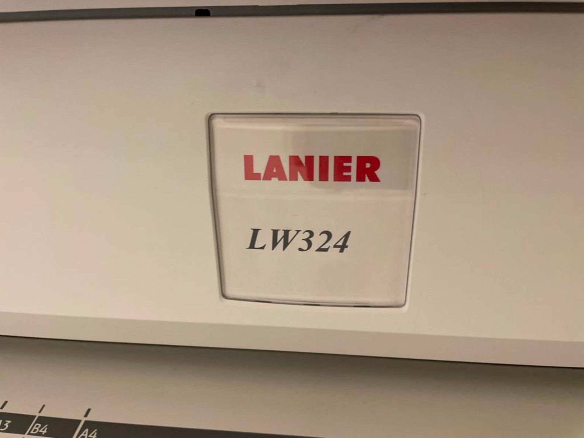 Lanier LW324 Open Printing Printer, Total Counter 59663 Feet, Serial #M3280200063. Located in Hazelw - Image 7 of 9