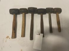 Various Size Rubber Mallets. Located in Hazelwood, MO
