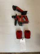 (2) Miscellaneous Hilti 22-Volt Lithium-Ion Cordless Tools & Batteries, TE 4-A22  Rotary Hammer Dril
